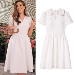 Gal Meets Glam White Peter Pan Collar Dress